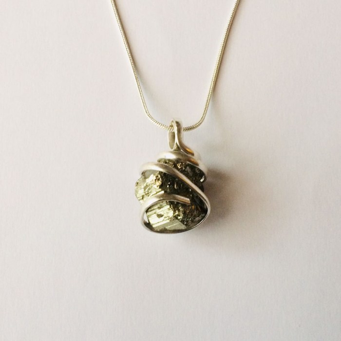 Iron-Pyrite-Necklace